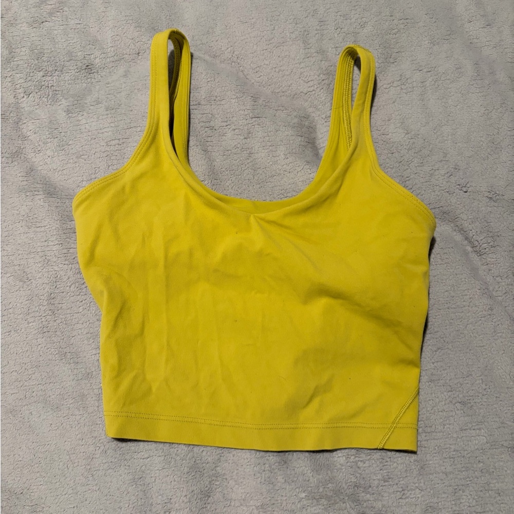 lululemon athletica Yellow Tank Top
